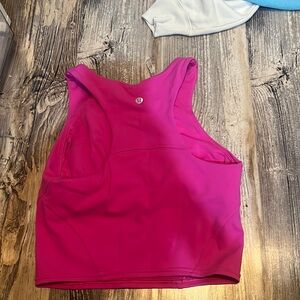 Cute pink lululemon tank top!! Size 4!!